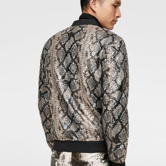 snake jacket zara